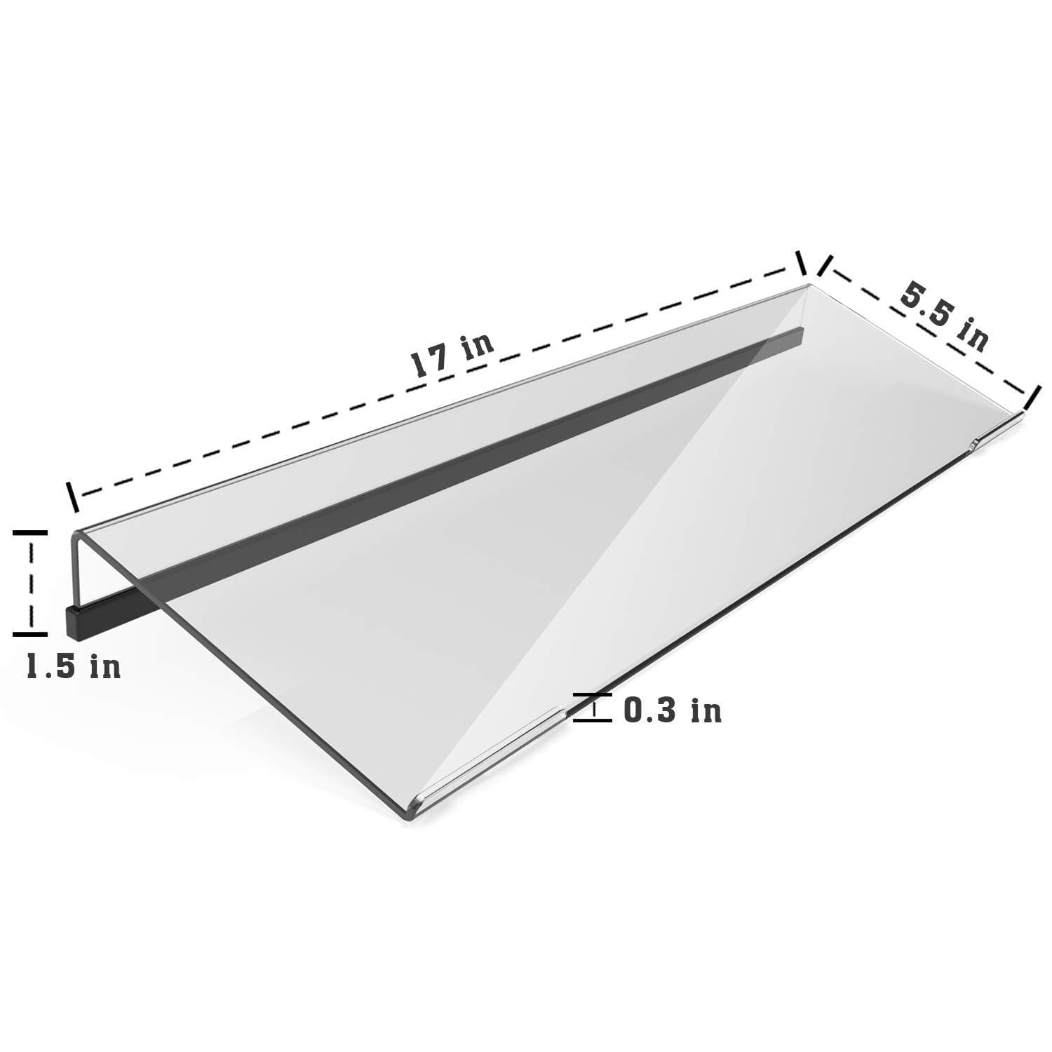 Cross-Border Transparent Acrylic Keyboard Stand Anti-Slip Tilt Riser Display Holder for Keyboards