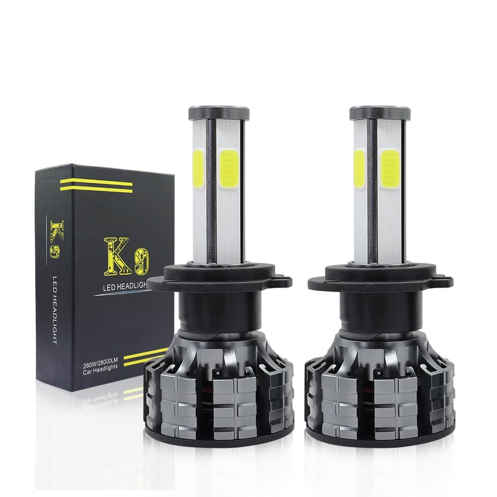 K9 Car LED Headlight Bulbs H4 H7 High Brightness Focused Beam Replacement LED Auto Headlights