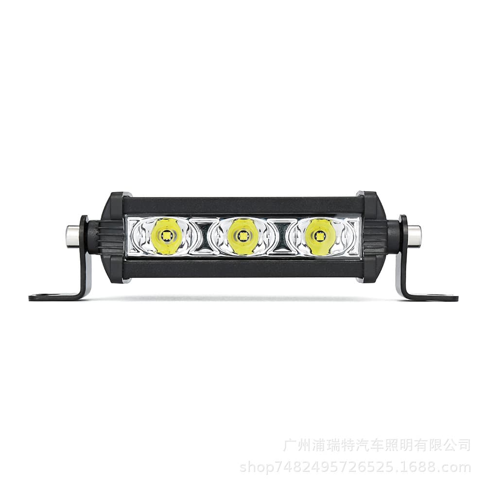 LED Strip Work Light Ultra-Thin Small Single Row 3-Light 9W Car Motorcycle Spot Light Auxiliary Light Inspection Light