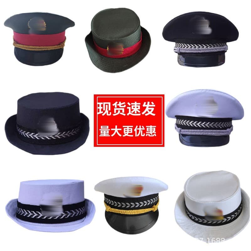 Little Police Officer Children's Role-Playing Reflective Fire Vest Traffic Police Hat Toddler Role-Play Male Police Hat Security Guard Hat