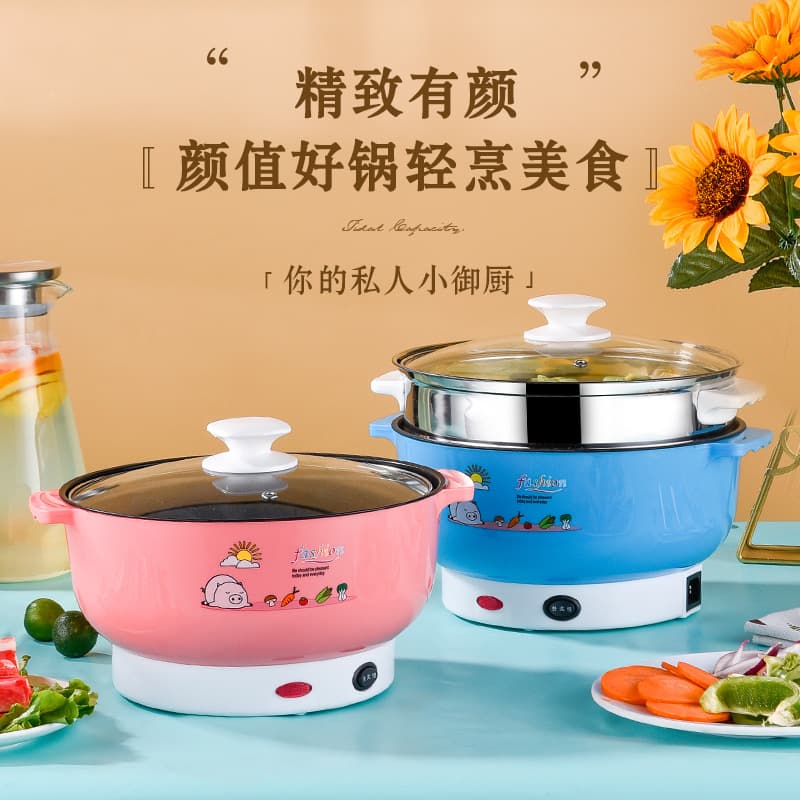 Factory Direct Electric Cooking Pot, Student Pot for Noodles, Dorm Mini Multi-function Electric Hot Pot, Takeout Hot Pot