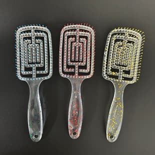 Rib Comb Mosquito Coil Comb Head Massage Comb Simple Hollow Comb Home Fluffy Styling Comb Smoothing Comb Wholesale