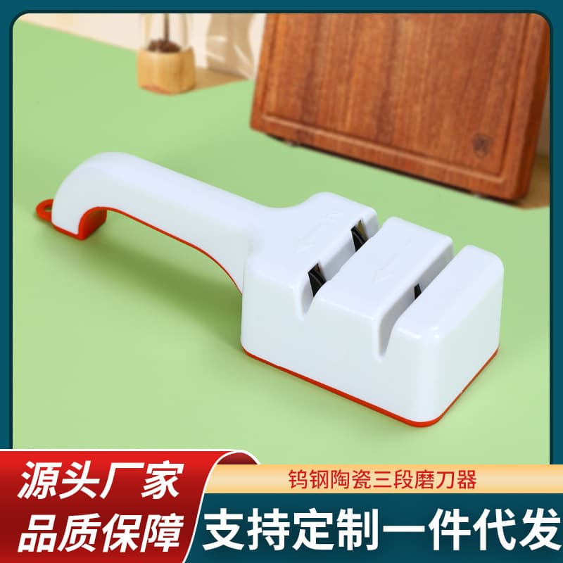 Multifunctional Handheld Knife Sharpener Quick Manual Kitchen Knife Sharpening Tool for Home Use High-Speed Steel