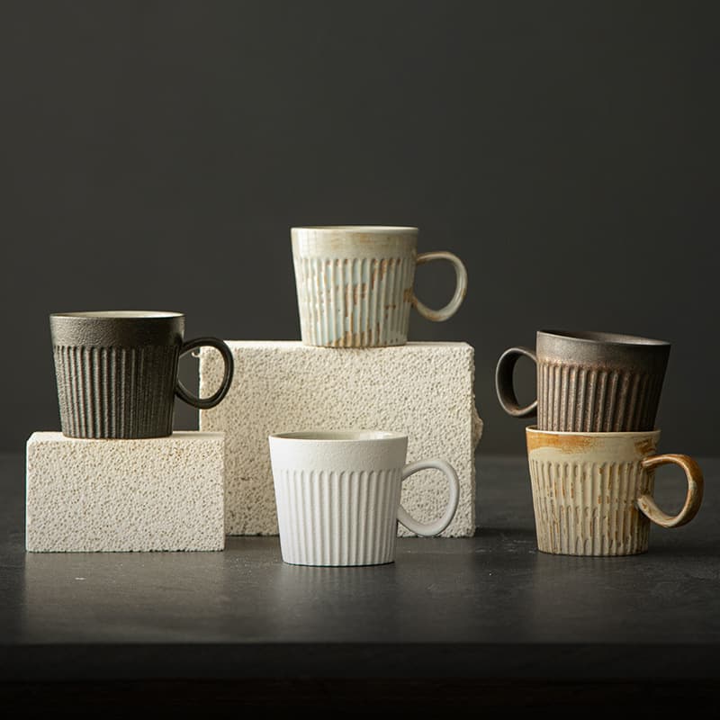 Vintage Rustic Ceramic Creative Mug Japanese-Style Pour-Over Coffee Cup Milk Cup Afternoon Tea Ceramic Teacup