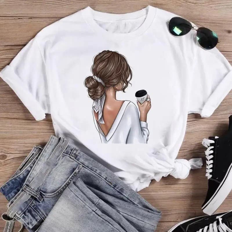 Mingxin Supply Chain Summer European and American Cross-border Trade Wholesale Women's T-Shirt Plus Size Loose Short Sleeve T-Shirt Women's Top