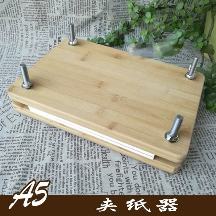 Cross-border book press for ancient book restoration, popular DIY wooden clamping tool, wholesale bookbinding equipment
