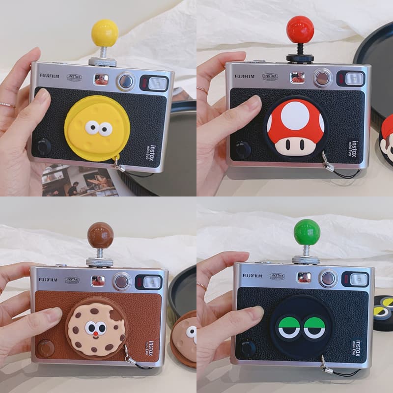 Colorful Pattern Silicone Lens Cap Designed for Fujifilm Instax Mini Evo Camera Protection