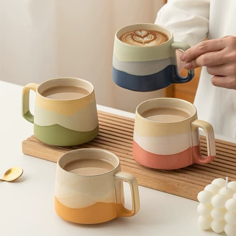 Shanhai coffee cup, ceramic high-end office water cup, creative mug, company annual meeting souvenir, can be marked