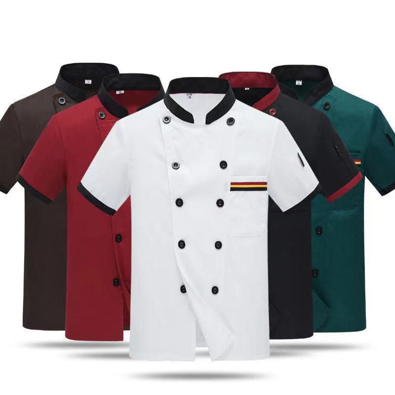 Chef Work Uniform Long Sleeve Chef Coat Kitchen Restaurant Hotel Workwear Long Sleeve Apron