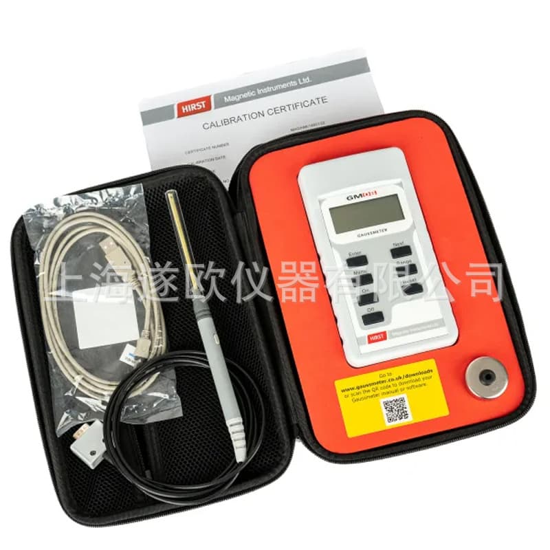 British HIRST Gauss Meter GM08 Flux Meter Tesla Meter Magnetometer