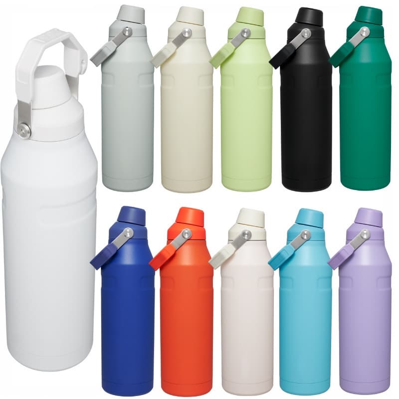 Cross-border direct supply of crooked mouth thermos cup 304 stainless steel large capacity double-layer vacuum tumbler outdoor wholesale gift
