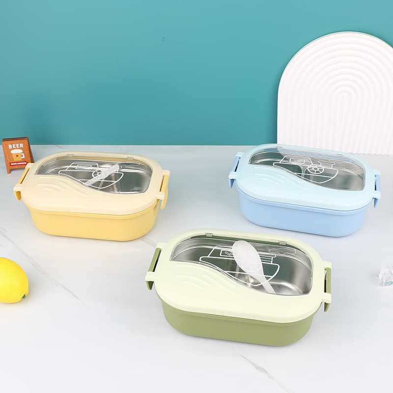 New Japanese Bento Box Student Lunch Box Hot Selling Plastic Compartment Microwave Safe Lunch Box Weight Loss Meal Container