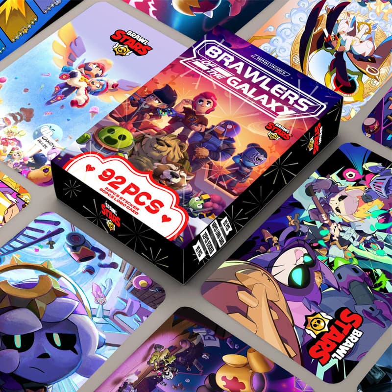 92 LOMO cards, brawl stars double-sided high-definition color printed photo cards, anime peripherals, collection card stickers