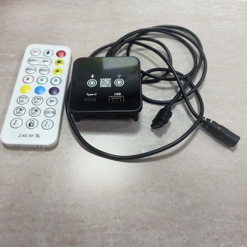 Human Body Sensor APP Bluetooth Controller Radar Bookcase Furniture Controller Seven-Color RGB Controller A+C Charging