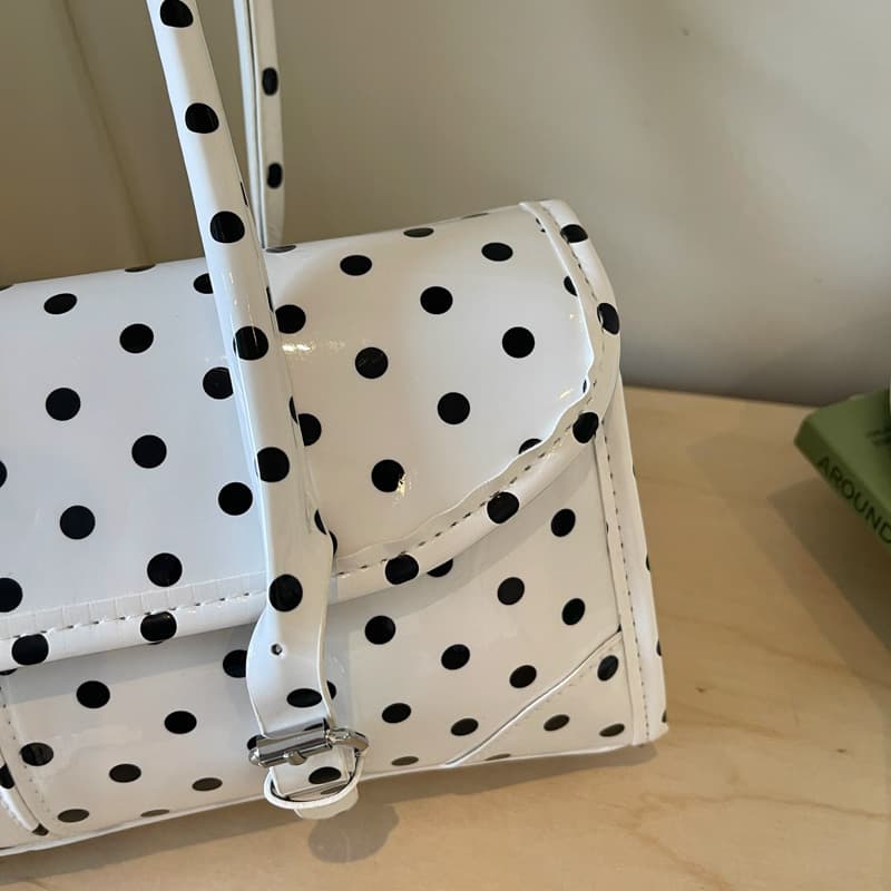 Versatile Polka Dot Print Commuter Trendy Niche Underarm Bag Women Fashion High-End Sense Design Shoulder Bag