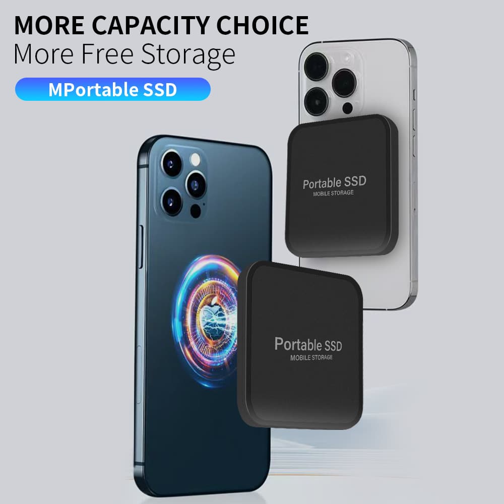 Cross-border Exclusive Upgraded High-Speed SSD Mobile Solid State Drive 500GB-16TB Magnetic SSD 4TB