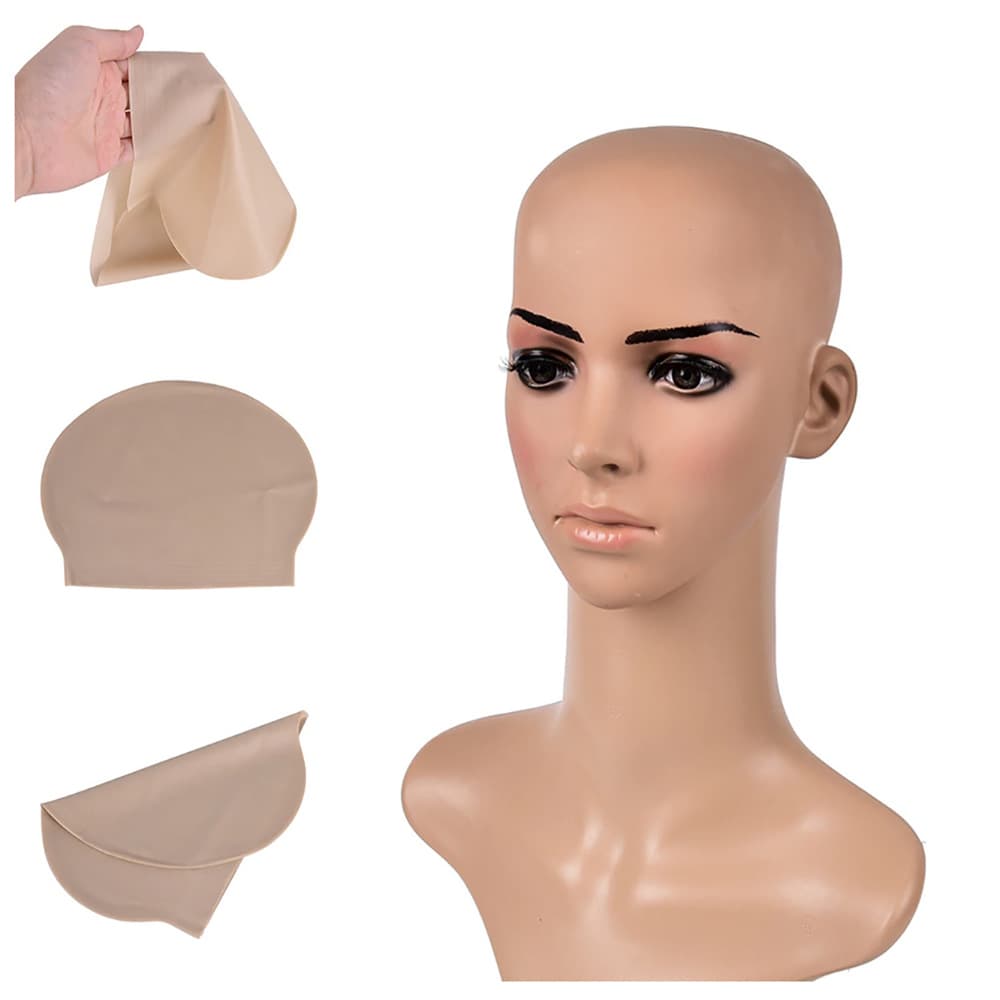 Amazon Bestseller Bald Cap Cosplay Fake Monk Wig Latex Bald Head Cap Party Makeup Prop
