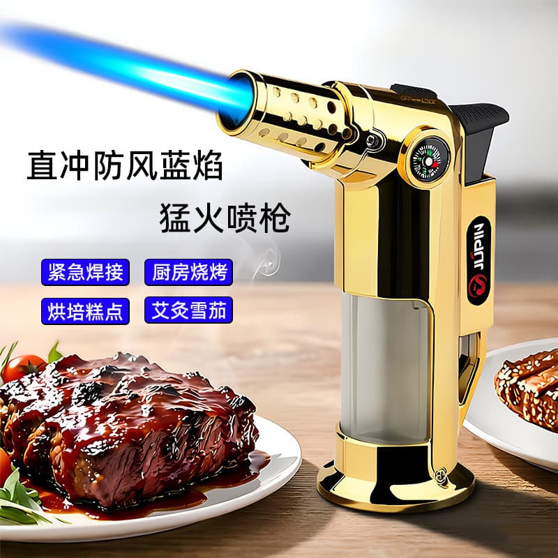 High-Power Torch Lighter Windproof Multi-Functional Windproof Outdoor BBQ Cigar Igniter Lighter New Model