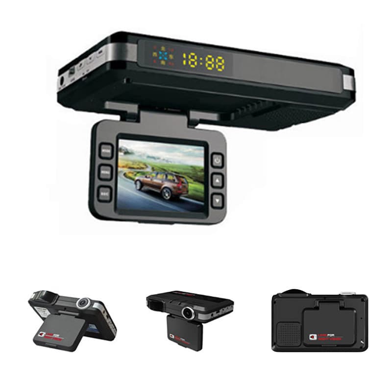 HD 1080P Russian Exclusive Fixed Electronic Dog Radar DVR 2-in-1 Vehicle Speedometer