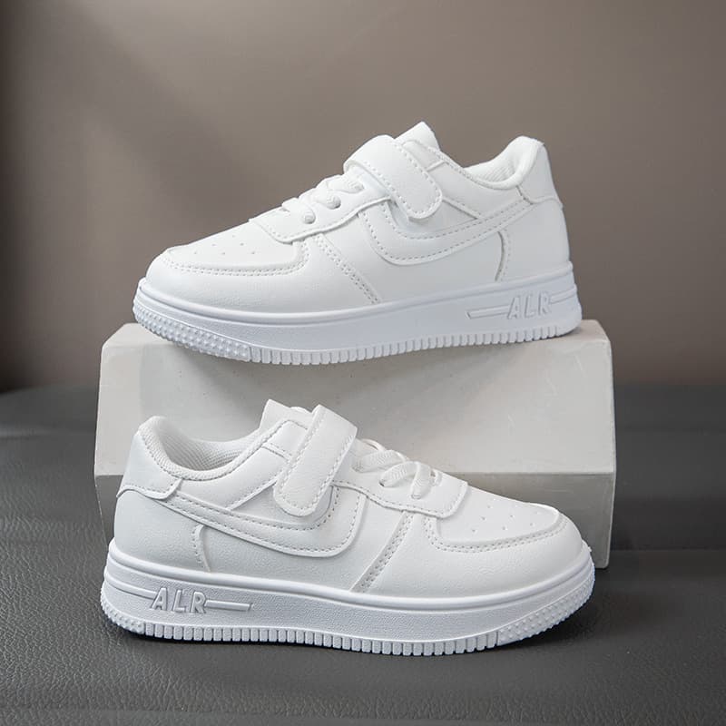 Children's Campus White Shoes 2026 Summer New Style Boys Skate Shoes Soft Sole Fashion Big Kids Primary School Students Casual Shoes
