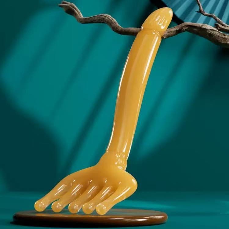 Head Massager Five-Claw Comb, Jade Therapy Tool for Scalp Massage, Meridian Stimulation, and Stress Relief