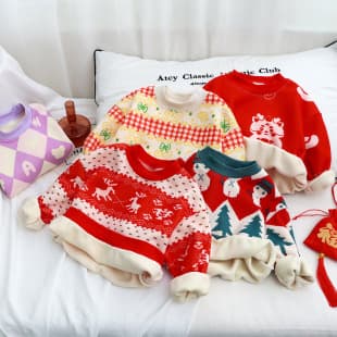 Children's Fleece-Lined T-Shirt, Autumn/Winter Boys' Thickened Baby Sweater, Girls' Warm Fleece Clothing, Wholesale Kids Apparel
