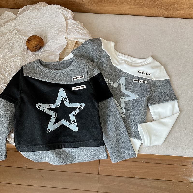 New Style Children's Base Shirt Girls Fashion Patchwork Long Sleeve T-Shirt Baby Stylish Print Casual Versatile Top