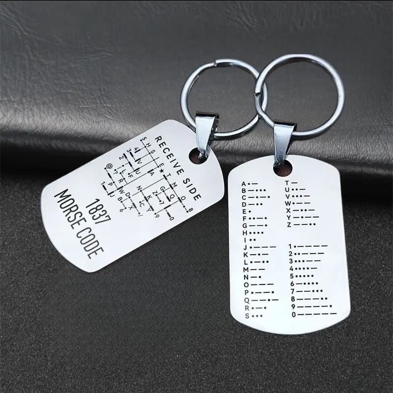 Morse Code Necklace Pendant Morse Code Practice Bracelet Morse Code Practice Coin Morse Code Practice Coin