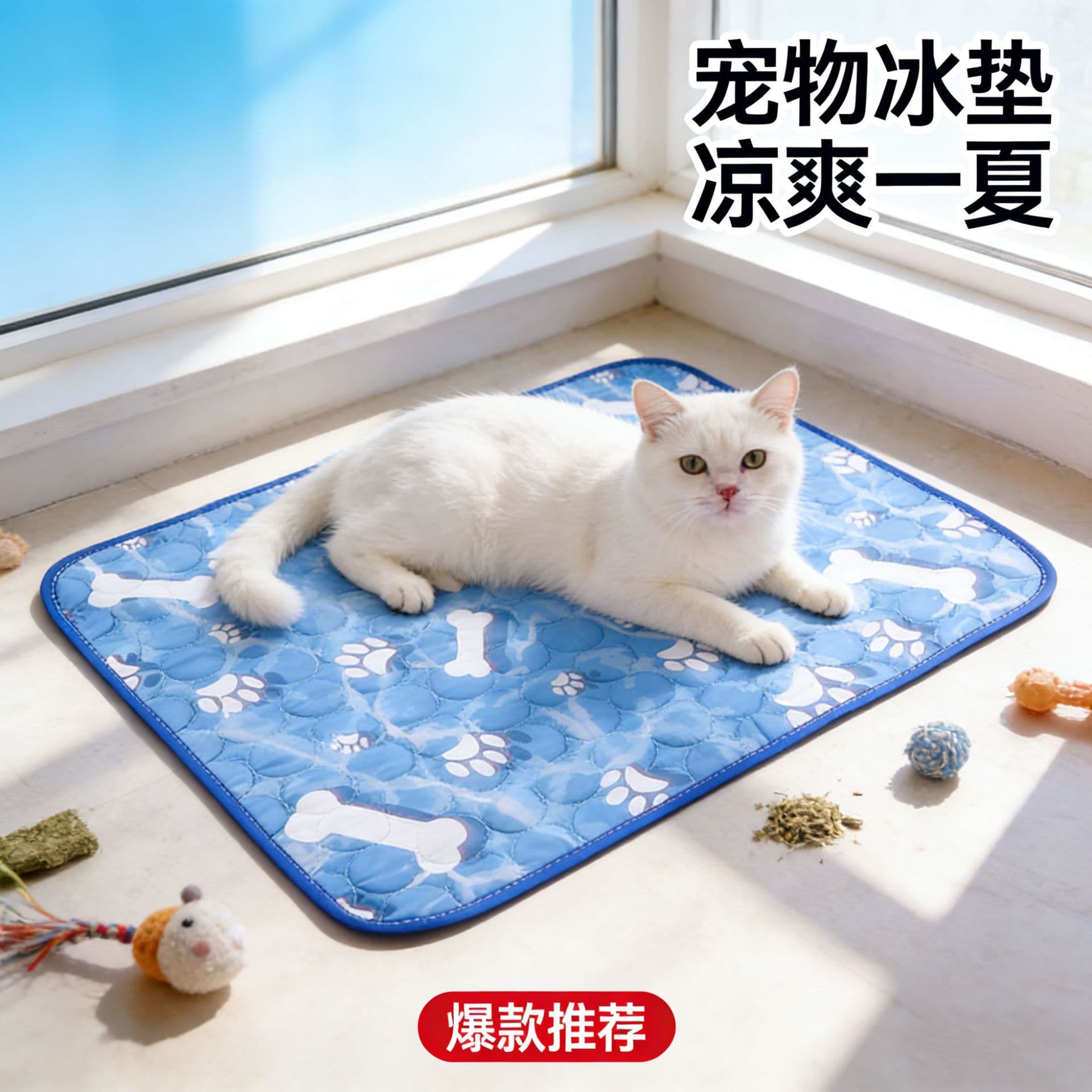 Cross-Border Summer Pet Cooling Mat Dog Bed Cat Nest Indoor Cat Bed Dog Mat All-Season Use