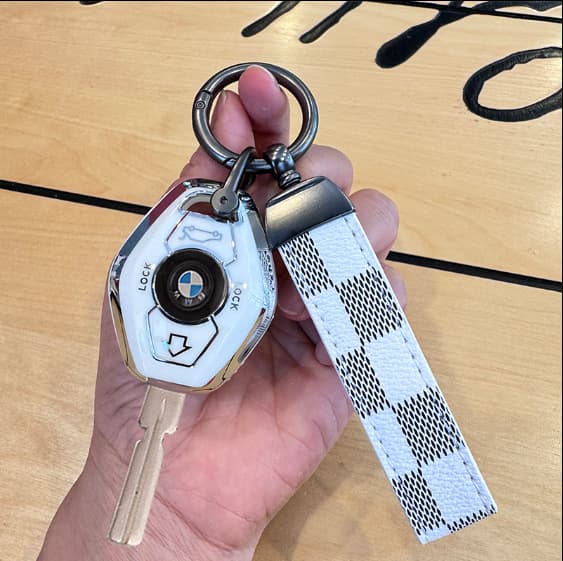Straight key case for old BMW key fob, compatible with 3 Series, 5 Series, 7 Series, X3, X5, Z3, Z4, shell for export