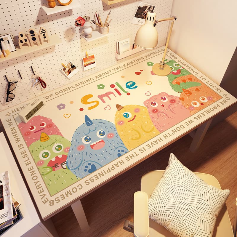 Cartoon Desk Mat, Study Table Mat, Primary School Student Desk Mat, Writing Desk Tablecloth, Non-Slip and Waterproof Kids' Desk Mat
