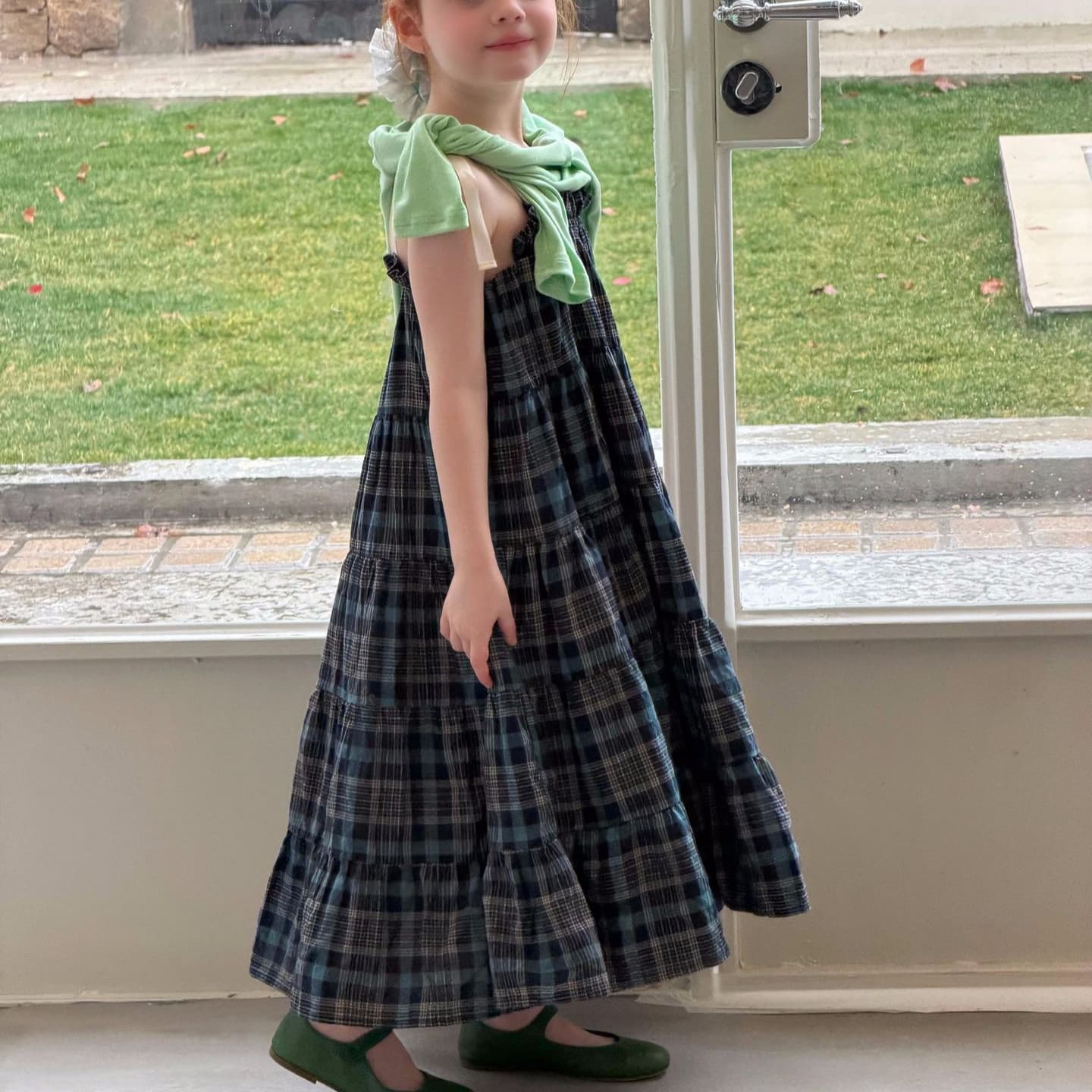 Jianzidan Korean-style Children's Clothing 2026 Summer New Girls Dress Plaid Sleeveless Suspenders Cotton Dress
