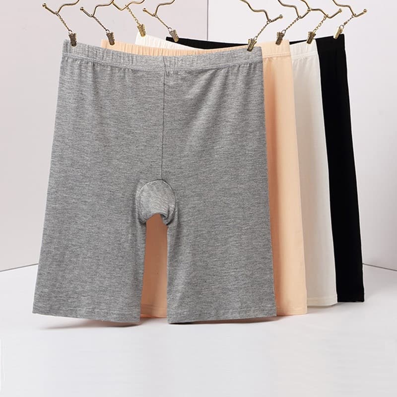 Modal Mid-Length Boxer Shorts Plus Size 200 lbs Fat MM Women Summer Anti-Exposure Anti-Wolf Safety Shorts