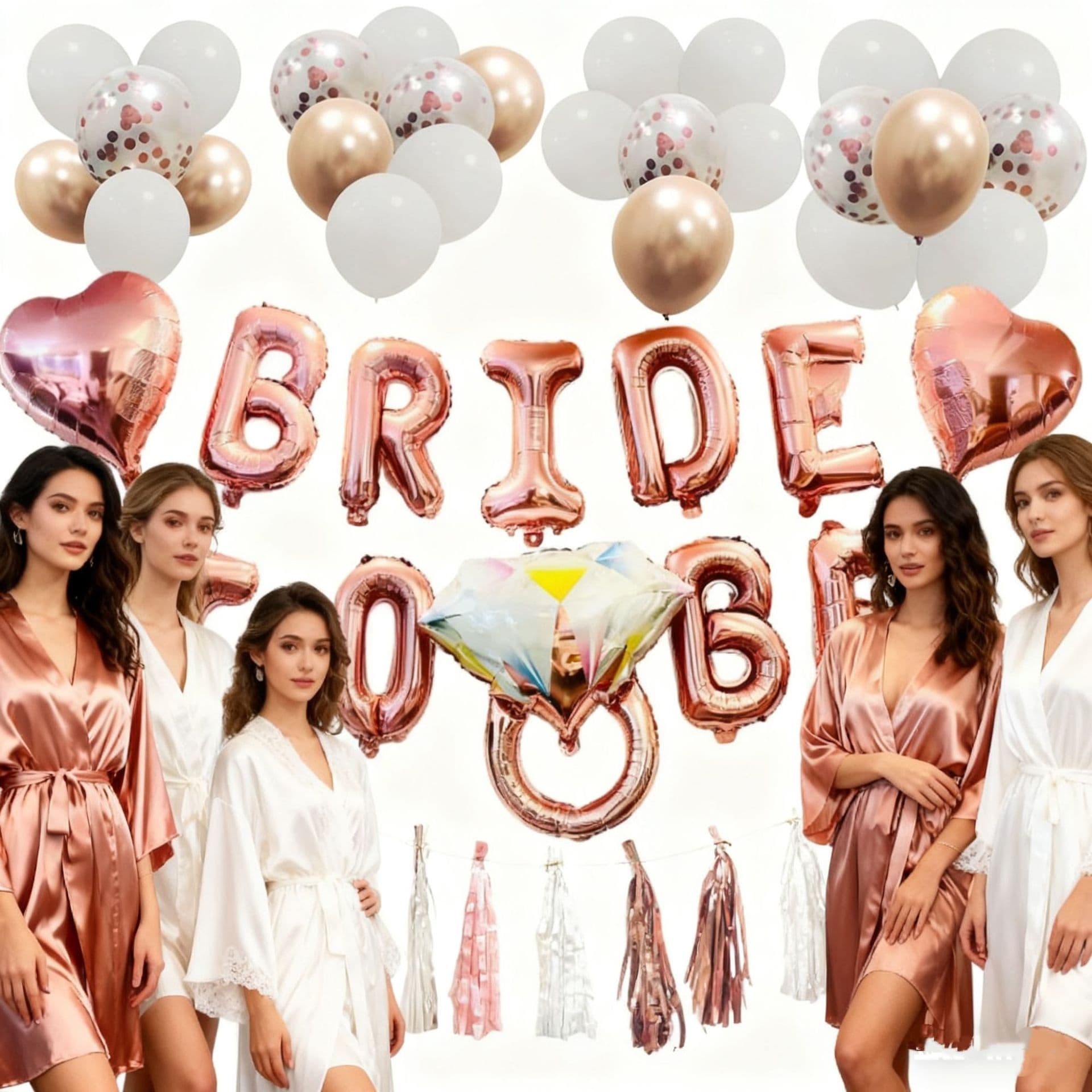 Cross-border Bride Wedding Party Balloon Decoration Set Bride TO BE Party Set Wedding Room Decor