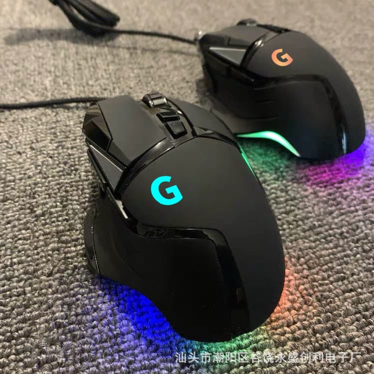 Wholesale Physical Cross-border E-commerce G502 Esports Gaming Mouse Wired Macro G402 RGB Light Internet Cafe USB Macro Programming