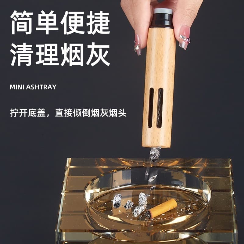 Ashtray to prevent ash from falling out, portable for lazy people, fashionable ashtray, ashtray artifact storage, outdoor ashtray
