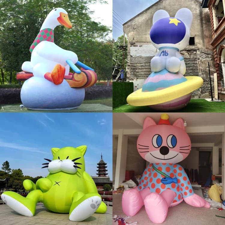 Outdoor Corporate Inflatable Mascot Air Model Advertising Inflatable Person Fixed Walking Inflatable Cartoon Model