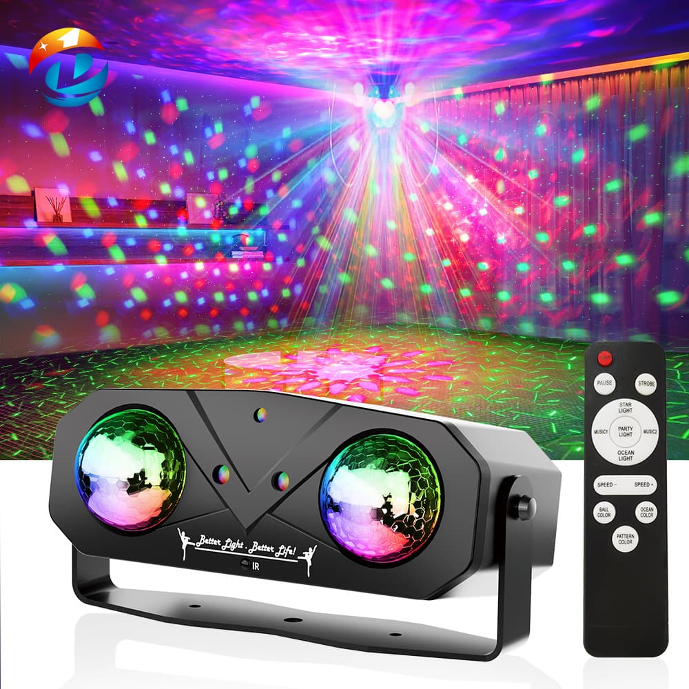 Cross-border Beam Stage Light Factory Seven-color Rotating Magic Ball Light Atmosphere Projection Light KTV Stage Laser Light