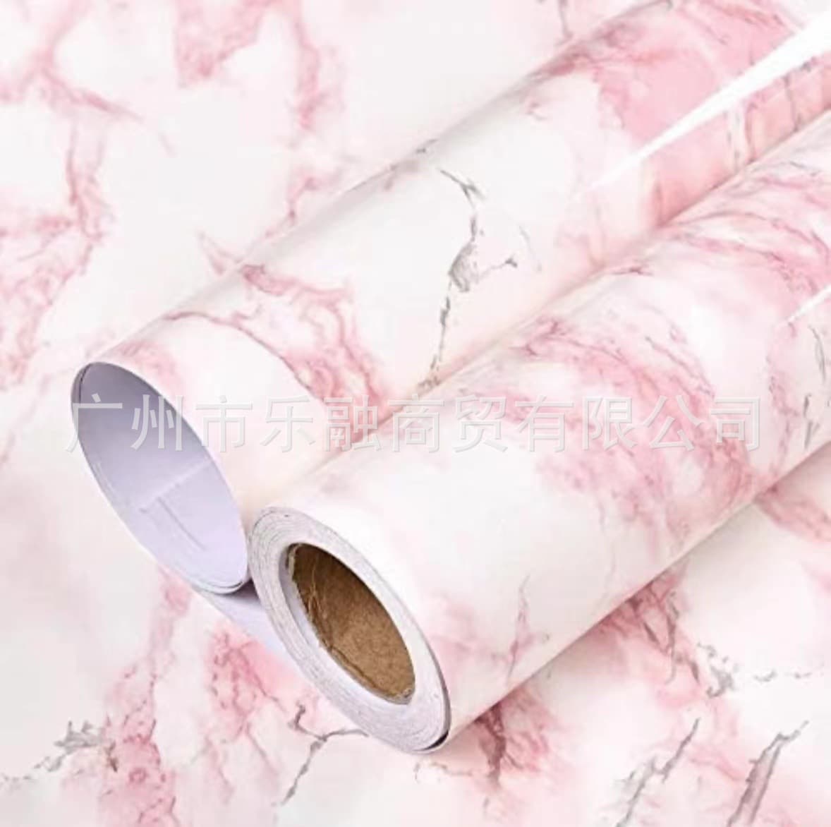 Glossy White Pink Marble Sticker Contact Paper Kitchen Self-Adhesive Waterproof Countertop Granite Wallpaper Removable