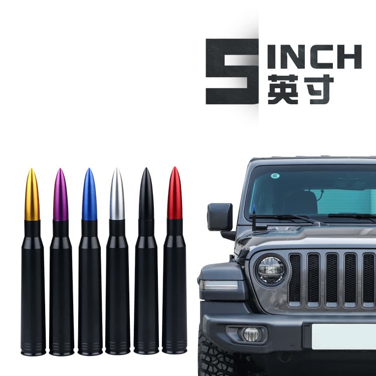 Bullet Antenna for Wrangler Signal Antenna JK TJ Modification, Off-road SUV Radio Antenna