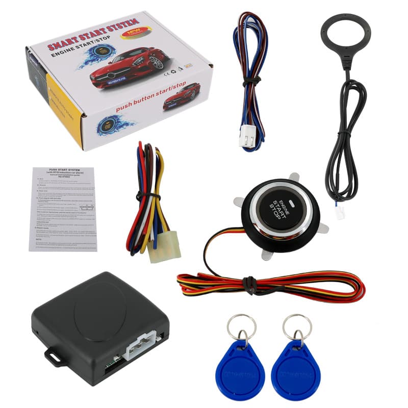 Factory direct supply of car one-button start, concealed lock, anti-theft RFID contactless sensor one-button start modification system