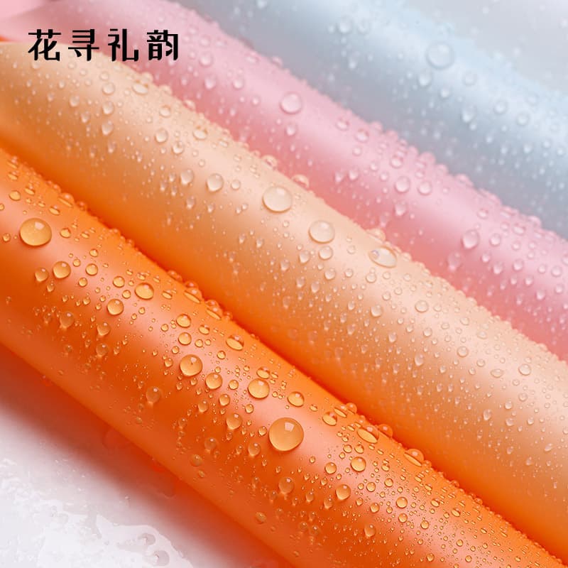 Z7GN Thickened Solid Color Matte Paper Waterproof Fresh Flower Wrapping Korean Tissue Paper Semi-Transparent Bouquet Wrapping Paper Floral DIY