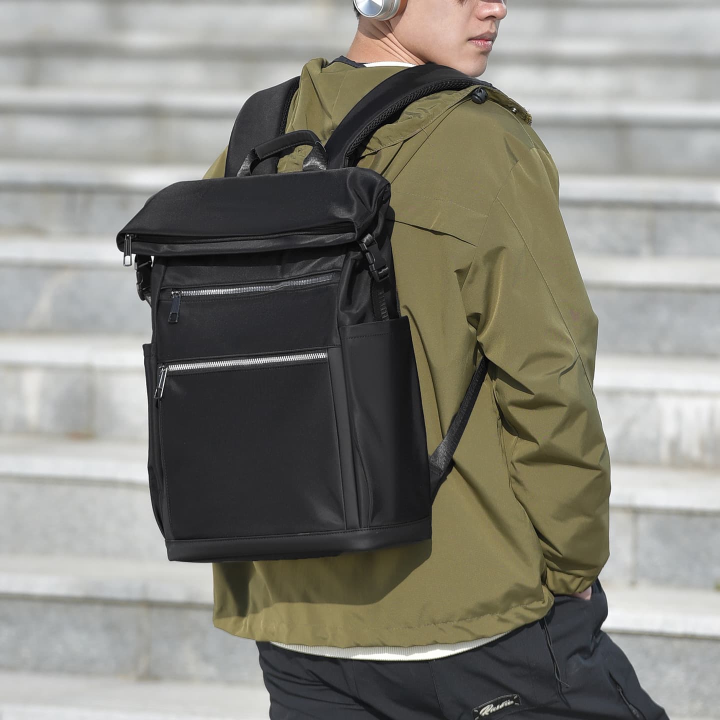 2026 New Large Capacity Backpack Laptop Backpack Male Middle School Student College School Bag Cross-Border Foreign Trade