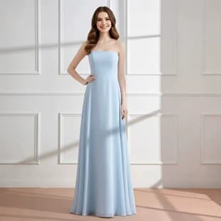 European American Evening Dress Cross-Border AliExpress Bride French Wedding Dress Skirt Banquet Party Bridesmaid Strapless Dress