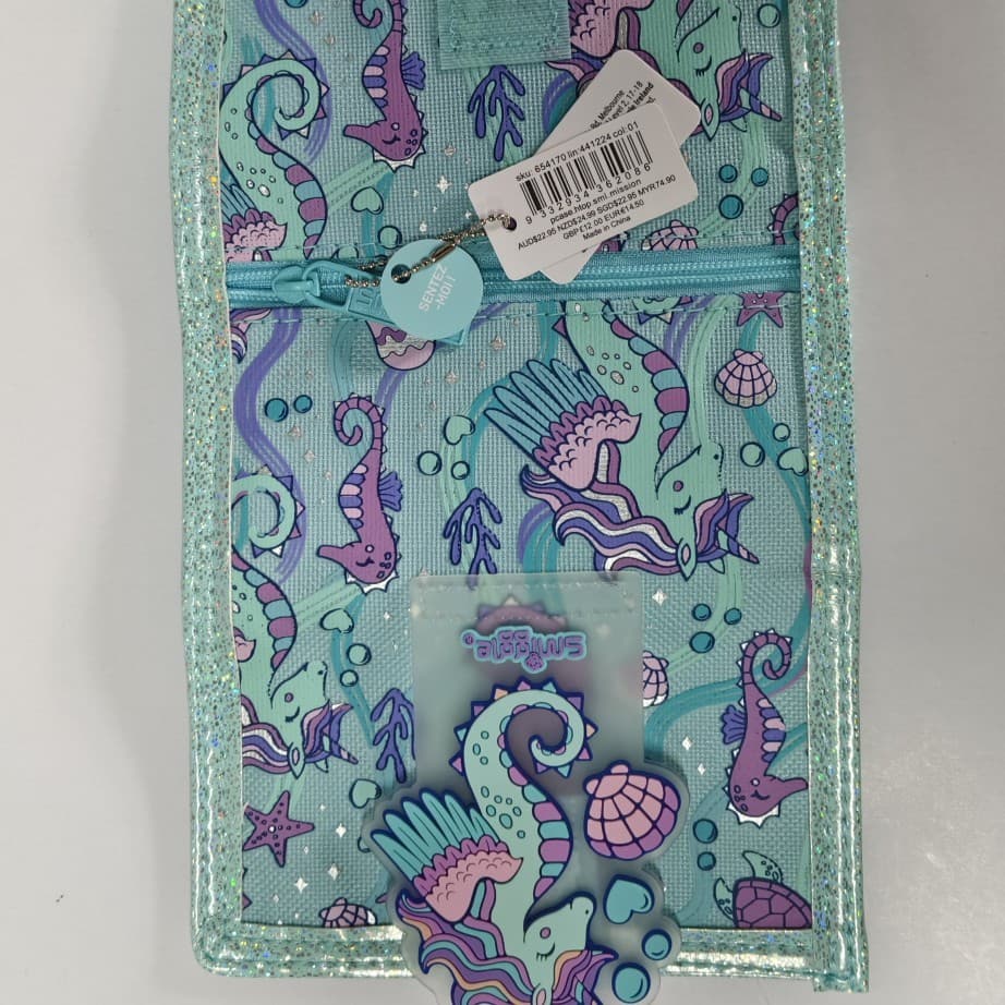 Australian Smiggle wallet children's student card holder hanging rope Nick Spider-Man Stitch trendy lanyard