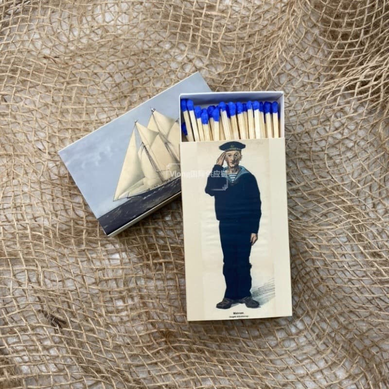 Long Birthday Matchstick Retro Scented Candle Advertising Cigar Birthday Cake Vintage Bakery Old Style