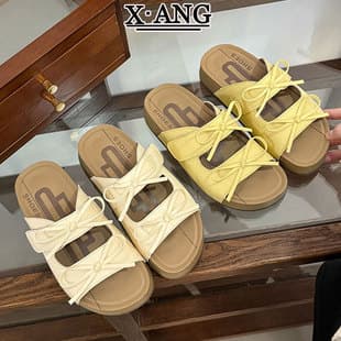 In Stock Soft Cowhide Thick Sole Cloud-Like Birkenstock Sandals for Women, Summer Outdoor Wear with Dresses, Vacation Beach Sandals