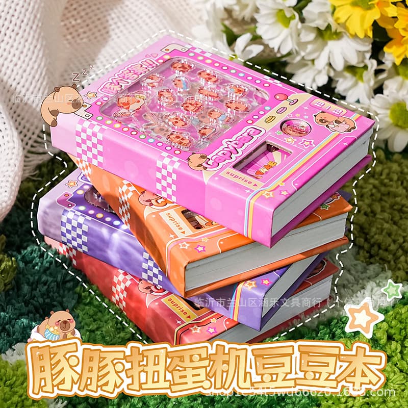 Cute Girly Dolphin Gashapon Machine Bean Notebook Fun Stress Relief Planner Pocket Notebook Popular Item