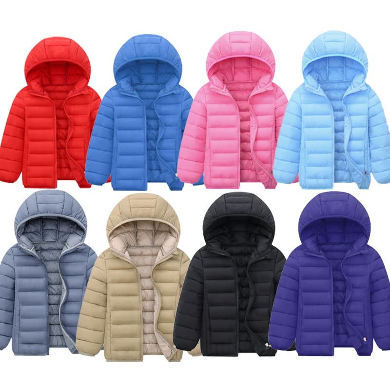 Jacket New Style Kids Lightweight Down Cotton Padded Coat Boys Girls Middle Big Kids Short Baby Cotton Padded Jacket