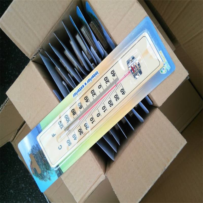 Thermometer indoor and outdoor wooden board thermometer paper card household supplies glass measuring instrument dropshipping glass rod